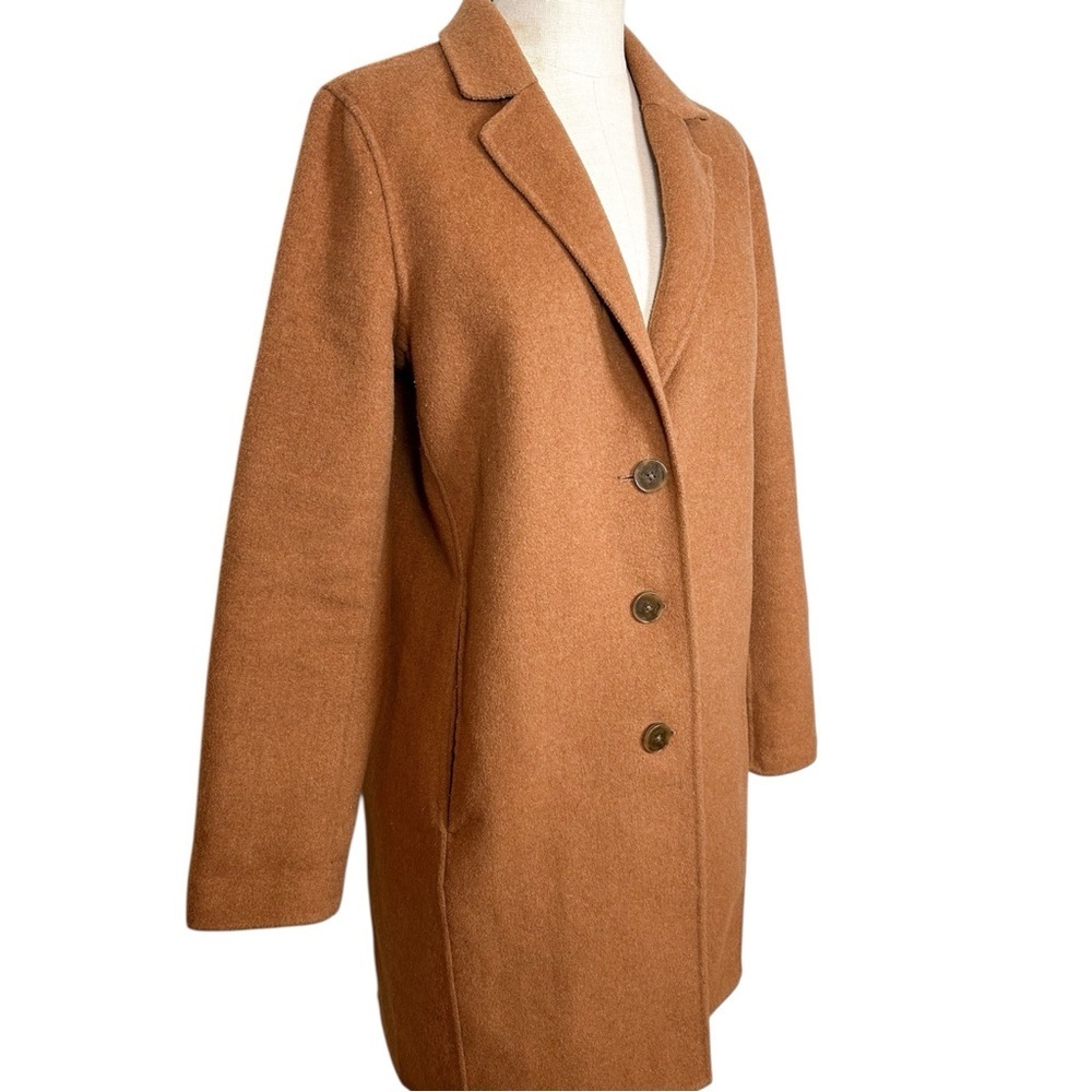 Banana Republic Double Face Mid Length Top Coat Wool Blend - Picture 3 of 9